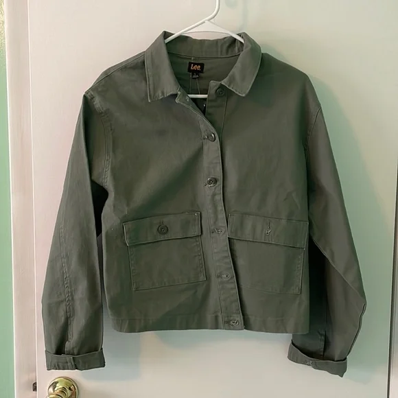 NEW Women’s Green Jean Jacket - Picture 1 of 2